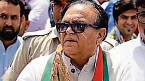 While his declared assets in 2014 was worth ₹25 crore, the new affidavit claims his net worth is ₹42 crore.(HT Photo) While his declared assets in 2014 was worth ₹25 crore, the new affidavit claims his net worth is ₹42 crore.(HT Photo)