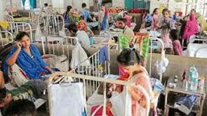 Two beds for the elderly will be kept reserved in every ward and officials are directed to mention ‘reserved for elderly’ behind the wall of the bed.(HT File) Two beds for the elderly will be kept reserved in every ward and officials are directed to mention ‘reserved for elderly’ behind the wall of the bed.(HT File)