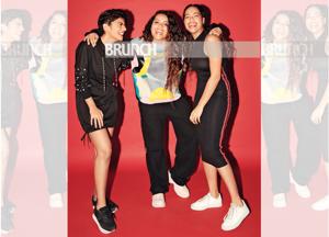 Lilly Singh (centre) along with Dhwani Bhatt (left) and Debasree Banerjee, the two vloggers who call her their inspiration; On Dhwani: Dress, Shein; shoes, Springfield; On Lilly: Jogger and sweatshirt, Huemn; shoes, Aldo; On Debashree: Dress, StalkBuyLove; shoes, Nike; Make-up and hair: Stacy Gomes; Make-up and hair assistants: Virja Mehta and Sneha Sancheti; Location Courtesy:YouTube Space, Mumbai(Prabhat Shetty) Lilly Singh (centre) along with Dhwani Bhatt (left) and Debasree Banerjee, the two vloggers who call her their inspiration; On Dhwani: Dress, Shein; shoes, Springfield; On Lilly: Jogger and sweatshirt, Huemn; shoes, Aldo; On Debashree: Dress, StalkBuyLove; shoes, Nike; Make-up and hair: Stacy Gomes; Make-up and hair assistants: Virja Mehta and Sneha Sancheti; Location Courtesy:YouTube Space, Mumbai(Prabhat Shetty)