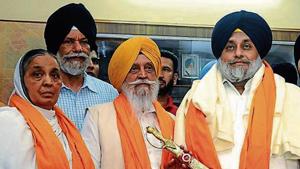 The three had joined the Aam Aadmi Party (AAP) in the run-up to the 2017 assembly election after they were denied ticket from the Sanour constituency.(HT Photo) The three had joined the Aam Aadmi Party (AAP) in the run-up to the 2017 assembly election after they were denied ticket from the Sanour constituency.(HT Photo)