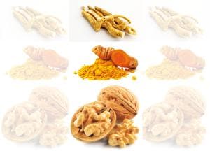 Foods like ashwagandha, turmeric and walnuts help improve mental well-being(Shutterstock) Foods like ashwagandha, turmeric and walnuts help improve mental well-being(Shutterstock)