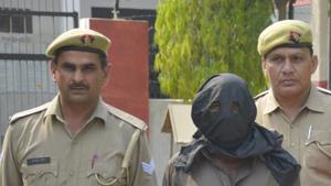 After an exchange of fire, Dutta was overpowered, and taken to to Lal Bahadur Shastri Hospital,” the officer said.(Sakib Ali /Hindustan Times) After an exchange of fire, Dutta was overpowered, and taken to to Lal Bahadur Shastri Hospital,” the officer said.(Sakib Ali /Hindustan Times)