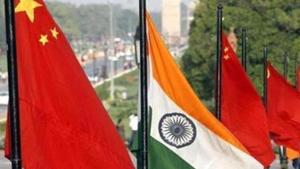 National-Flag-of-China-and-India-at-Vijay-Chowk-on-Rajpath(HT file photo) National-Flag-of-China-and-India-at-Vijay-Chowk-on-Rajpath(HT file photo)
