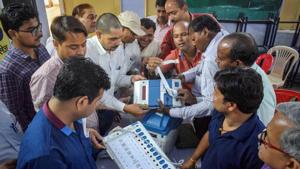 The polling stations would be set up in 13,651 locations while the authorities have decided to set up 510 distribution centres and 129 counting centres to facilitate smooth conduct of the polls.(PTI PHOTO) The polling stations would be set up in 13,651 locations while the authorities have decided to set up 510 distribution centres and 129 counting centres to facilitate smooth conduct of the polls.(PTI PHOTO)