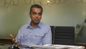 “BJP government’s policies have hurt small traders, shopkeepers, farmers and businesses. In the last five years, due to the fight between the Shiv Sena and BJP, no work has been done,” Milind Deora said.(Hindustan Times) “BJP government’s policies have hurt small traders, shopkeepers, farmers and businesses. In the last five years, due to the fight between the Shiv Sena and BJP, no work has been done,” Milind Deora said.(Hindustan Times)