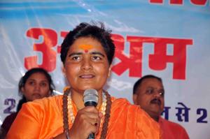 The anger is both over Thakur’s candidature as well as her comments on former Maharashtra anti-terrorism squad (ATS) chief Hemant Karkare, who Thakur said was killed after she had cursed him(HT file) The anger is both over Thakur’s candidature as well as her comments on former Maharashtra anti-terrorism squad (ATS) chief Hemant Karkare, who Thakur said was killed after she had cursed him(HT file)