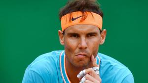 Spain's Rafael Nadal reacts during the semi final tennis match against Italy's Fabio Fognini.(AFP) Spain's Rafael Nadal reacts during the semi final tennis match against Italy's Fabio Fognini.(AFP)