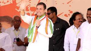 Congress president Rahul Gandhi will also contest from Wayanad, in addition to Amethi.(Vivek R Nair/HT Photo)