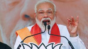 Prime Minister Narendra Modi addresses his supporters during an election campaign rally in Patan, Gujarat, India, April 21, 2019.(REUTERS PHOTO) Prime Minister Narendra Modi addresses his supporters during an election campaign rally in Patan, Gujarat, India, April 21, 2019.(REUTERS PHOTO)
