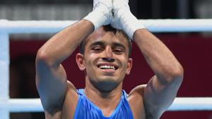 File image of Indian pugilist Amit Panghal.(PTI) File image of Indian pugilist Amit Panghal.(PTI)