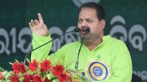 The BJD’s candidate for the Pipili assembly constituency in Odisha’s Puri district, Pradeep Maharathy, was arrested on Monday.(Pradeep Maharathy Pipili Delanga/Facebook) The BJD’s candidate for the Pipili assembly constituency in Odisha’s Puri district, Pradeep Maharathy, was arrested on Monday.(Pradeep Maharathy Pipili Delanga/Facebook)