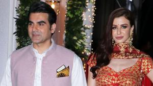 Arbaaz Khan with girlfriend Giorgia Andriani. Arbaaz Khan with girlfriend Giorgia Andriani.