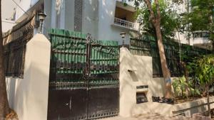 The house where ND Tiwari’s son Rohit Shekhar Tiwari was found dead on Tuesday, April 16, 2019.(HT Photo) The house where ND Tiwari’s son Rohit Shekhar Tiwari was found dead on Tuesday, April 16, 2019.(HT Photo)