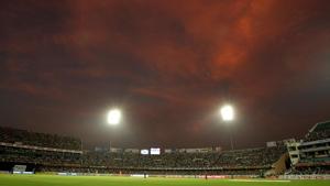 HYDERABAD, INDIA - NOVEMBER 05: A general view of the stadium is seen during the fifth One Day International match between India and Australia at Rajiv Gandhi International Cricket Stadium on November 5, 2009 in Hyderabad, India. (Photo by Mark Kolbe/Getty Images)(Getty Images) HYDERABAD, INDIA - NOVEMBER 05: A general view of the stadium is seen during the fifth One Day International match between India and Australia at Rajiv Gandhi International Cricket Stadium on November 5, 2009 in Hyderabad, India. (Photo by Mark Kolbe/Getty Images)(Getty Images)