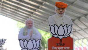 The BJP has named its candidate for the Ghosi Lok Sabha seat in UP after waiting for its ally SBSP to accept its offer of contesting the Lok Sabha poll on its symbol from this constituency.(AFP) The BJP has named its candidate for the Ghosi Lok Sabha seat in UP after waiting for its ally SBSP to accept its offer of contesting the Lok Sabha poll on its symbol from this constituency.(AFP)