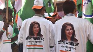 However, after the announcement of Matondkar’s candidature in March, some voters seemed to have found a strong alternative.(Satyabrata Tripathy/HT Photo) However, after the announcement of Matondkar’s candidature in March, some voters seemed to have found a strong alternative.(Satyabrata Tripathy/HT Photo)