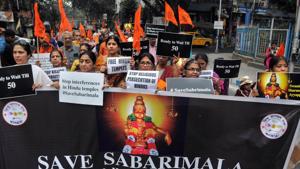 The Bharatiya Janata Party (BJP) is looking to upset equations in Kerala’s bipolar politics dominated by the Left bloc and a Congress-led coalition, focusing on the Sabarimala issue that has been the mainstay of its campaign.(PTI) The Bharatiya Janata Party (BJP) is looking to upset equations in Kerala’s bipolar politics dominated by the Left bloc and a Congress-led coalition, focusing on the Sabarimala issue that has been the mainstay of its campaign.(PTI)