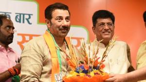 Bollywood actor Sunny Deol on Tuesday joined the Bharatiya Janata Party(Arvind Yadav/HT Photo)