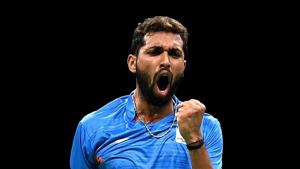 H S Prannoy of India.(Getty Images) H S Prannoy of India.(Getty Images)