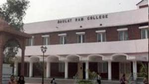 Daulat Ram College, DU North Campus,In New Delhi(Hindustan Times File)