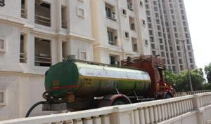 The GMDA currently supplies 420 MLD water to the city everyday from its two WTPs—Chandu Budhera and Basai—and its ultimate capacity will increase to 520 MLD from next month.(Praful Gangurde/HT Photo) The GMDA currently supplies 420 MLD water to the city everyday from its two WTPs—Chandu Budhera and Basai—and its ultimate capacity will increase to 520 MLD from next month.(Praful Gangurde/HT Photo)