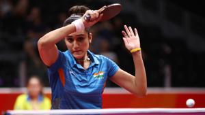 Manika Batra of India.(Getty Images) Manika Batra of India.(Getty Images)