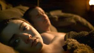 Actors Maisie Williams and Joe Dempsie in a still from Game of Thrones. Actors Maisie Williams and Joe Dempsie in a still from Game of Thrones.