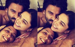 Deepika Padukone shares a new selfie with Ranveer Singh, sister Anisha Padukone.(Instagram) Deepika Padukone shares a new selfie with Ranveer Singh, sister Anisha Padukone.(Instagram)