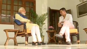 Prime Minister Narendra Modi said he is wary of his words being “twisted and misinterpreted for TRPs” in an interview with Bollywood actor Akshay Kumar.(ANI/Screengrab) Prime Minister Narendra Modi said he is wary of his words being “twisted and misinterpreted for TRPs” in an interview with Bollywood actor Akshay Kumar.(ANI/Screengrab)