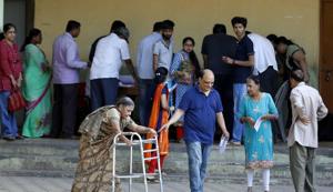 With the much-awaited polling having come to an end, the fate of 31 candidates in the poll fray has been sealed in the EVMs which will be opened on May 23.(Rahul Raut/HT PHOTO) With the much-awaited polling having come to an end, the fate of 31 candidates in the poll fray has been sealed in the EVMs which will be opened on May 23.(Rahul Raut/HT PHOTO)