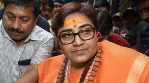 “She is contesting the election to condemn people who say there is Hindu terrorism,” Thakur’s lawyer J P Mishra said.(PTI File) “She is contesting the election to condemn people who say there is Hindu terrorism,” Thakur’s lawyer J P Mishra said.(PTI File)