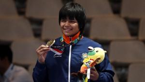 Wrestling - 2018 Asian Games – Women's Freestyle 76 kg Medal Ceremony - JCC – Assembly Hall - Jakarta, Indonesia – August 21, 2018 – Bronze medalist Divya Kakran of India poses on the podium. REUTERS/Issei Kato(REUTERS) Wrestling - 2018 Asian Games – Women's Freestyle 76 kg Medal Ceremony - JCC – Assembly Hall - Jakarta, Indonesia – August 21, 2018 – Bronze medalist Divya Kakran of India poses on the podium. REUTERS/Issei Kato(REUTERS)