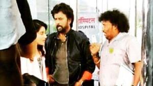 Rajinikanth, seen here in a leaked still of Darbar, will Nivetha Thomas and Yogi Babu. Rajinikanth, seen here in a leaked still of Darbar, will Nivetha Thomas and Yogi Babu.