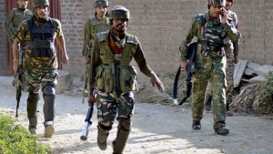 Incriminating material, including arms and ammunition, was recovered from the site of encounter.(PTI FILE) Incriminating material, including arms and ammunition, was recovered from the site of encounter.(PTI FILE)