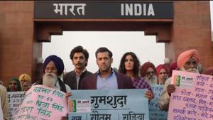 Salman Khan and Katrina Kaif in a still from Bharat trailer.