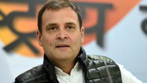 Congress president Rahul Gandhi has cancelled his road show in Mumbai and a rally in Nandurbar owing to time constraint and restrictions on logistics.(Sonu Mehta/HT PHOTO) Congress president Rahul Gandhi has cancelled his road show in Mumbai and a rally in Nandurbar owing to time constraint and restrictions on logistics.(Sonu Mehta/HT PHOTO)
