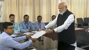 The Bharatiya Janata Party picked as proposers of Prime Minister Narendra Modi’s candidature, people from a cross-section of the society in Varanasi.(PTI) The Bharatiya Janata Party picked as proposers of Prime Minister Narendra Modi’s candidature, people from a cross-section of the society in Varanasi.(PTI)