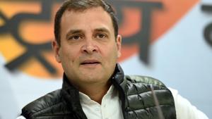 A plane carrying Congress president Rahul Gandhi to Patna returned to Delhi on Friday after suffering engine trouble.(Sonu Mehta/HT PHOTO) A plane carrying Congress president Rahul Gandhi to Patna returned to Delhi on Friday after suffering engine trouble.(Sonu Mehta/HT PHOTO)