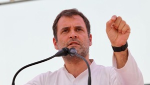 Congress president Rahul Gandhi at an election rally in Rae Bareli on Saturday.(Congress) Congress president Rahul Gandhi at an election rally in Rae Bareli on Saturday.(Congress)