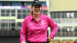 A file photo of umpire Claire Polosak.(Twitter) A file photo of umpire Claire Polosak.(Twitter)