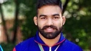 Gurpreet had to be satisfied with a second spot finish after being handed a 0-8 defeat by Hyeonwoo Kim of Korea.(Twitter) Gurpreet had to be satisfied with a second spot finish after being handed a 0-8 defeat by Hyeonwoo Kim of Korea.(Twitter)