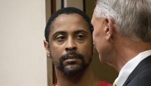 Isaiah J. Peoples appears for his arraignment in Santa Clara County Superior Court as his lawyer, Chuck Smith, stands at his side on Friday, April 26, 2019, in San Jose, Calif.(AP) Isaiah J. Peoples appears for his arraignment in Santa Clara County Superior Court as his lawyer, Chuck Smith, stands at his side on Friday, April 26, 2019, in San Jose, Calif.(AP)