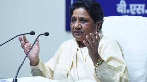 BSP supremo Mayawati said the BJP’s Dalit-backward card was not working in Uttar Pradesh.(Subhankar Chakraborty/HT PHOTO)
