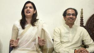 The Shiv Sena appointed former Congress spokesperson Priyanka Chaturvedi as its “upneta” or deputy leader.(PTI Photo) The Shiv Sena appointed former Congress spokesperson Priyanka Chaturvedi as its “upneta” or deputy leader.(PTI Photo)