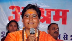 Fielding Malegaon blast accused Pragya Singh Thakur in the Lok Sabha elections is a “tactical mistake” of the BJP, NCP general secretary Jitendra Awhad said.(HT File Photo) Fielding Malegaon blast accused Pragya Singh Thakur in the Lok Sabha elections is a “tactical mistake” of the BJP, NCP general secretary Jitendra Awhad said.(HT File Photo)