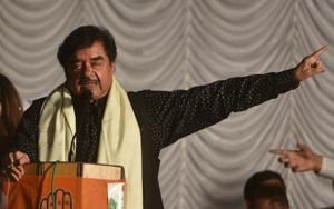 Shatrughan Sinha recently left BJP and joined Congress.(Satyabrata Tripathy/HT Photo) Shatrughan Sinha recently left BJP and joined Congress.(Satyabrata Tripathy/HT Photo)