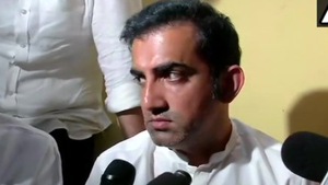 Gautam Ganbhir, BJP’s candidate for East Delhi Lok Sbaha constituency said the AAP was indulging in negative politics.(ANI)