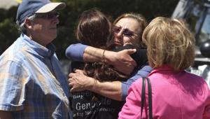 A shooting at a synagogue outside San Diego where worshippers were celebrating the last day of Passover sent multiple people to the hospital Saturday, but the extent of their injuries was not clear, officials said.(AP photo) A shooting at a synagogue outside San Diego where worshippers were celebrating the last day of Passover sent multiple people to the hospital Saturday, but the extent of their injuries was not clear, officials said.(AP photo)