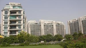 Residents of the society say that the best part of living in Aralias is the serene surroundings and the feeling of tranquillity in a city with high pollution levels and heavy traffic.(Yogendra Kumar/HT PHOTO) Residents of the society say that the best part of living in Aralias is the serene surroundings and the feeling of tranquillity in a city with high pollution levels and heavy traffic.(Yogendra Kumar/HT PHOTO)