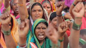 In Lok Sabha polls, the party has fielded candidates in four constituencies: Banswara, Udaipur, Chittorgarh and Jodhpur.(HT Photo) In Lok Sabha polls, the party has fielded candidates in four constituencies: Banswara, Udaipur, Chittorgarh and Jodhpur.(HT Photo)